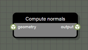 Compute normals node