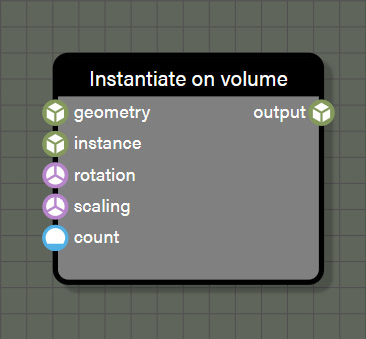 Instantiate on volume node
