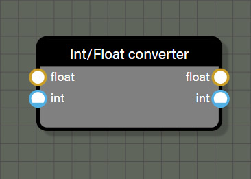 Integer float converter node