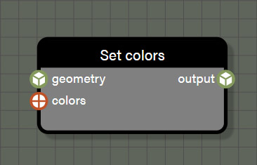 Set colors node